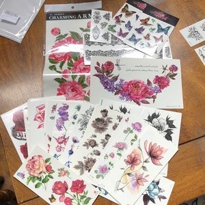 Never used temporary tattoo variety pack